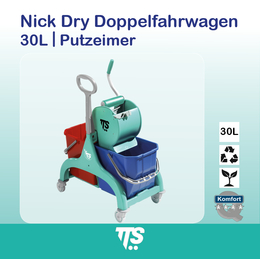 30l Nick Dry Doppelfahrwagen I Putzeimer I 00066183 I TTS