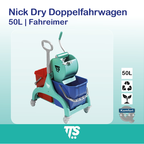 50l Nick Dry Doppelfahrwagen I sauber und effizient I 00066188 I TTS