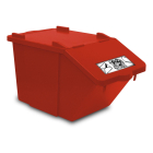 45 l Split Papierrollen rot mit Deckel