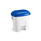 2 x 15 l Derby weiß blau Trettabfalleimer