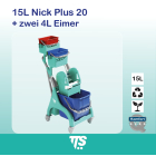 15 l Nick Plus 20 + zwei 4 l Eimer