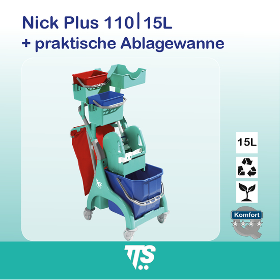 15l Nick Plus 110 I praktische Ablagewanne I 00006545 I TTS