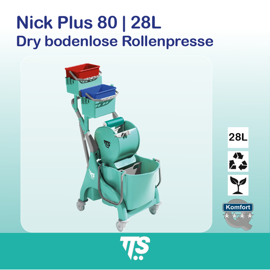 28l Nick Plus 80 I Dry bodenlose Rollenpresse I 0P066519 I TTS