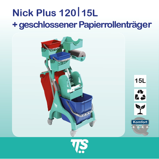 15l Nick Plus 120 I geschlossener Papierrollen-Träger I 00006555 I TTS