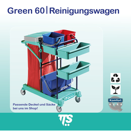 Green 60 I Holm blau I Putzwagen I 0B003060 I TTS