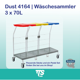 Dust 4164 I Wäschesammler I 3x70l I 00004164 I TTS