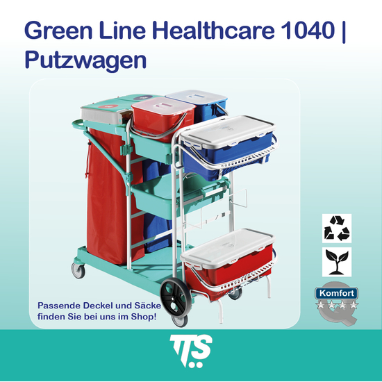 Green Line Healthcare 1040 I Putzwagen I 0R003640 I TTS