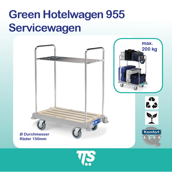 Green Hotelwagen 955 I Servicewagen I 0H003955U I TTS