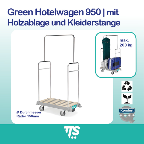 Green Hotelwagen 950 I Kleiderstange I 0H003950U I TTS