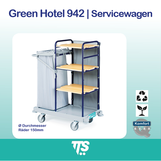 Green Hotelwagen 942 I Servicewagen I 0H003942U I TTS