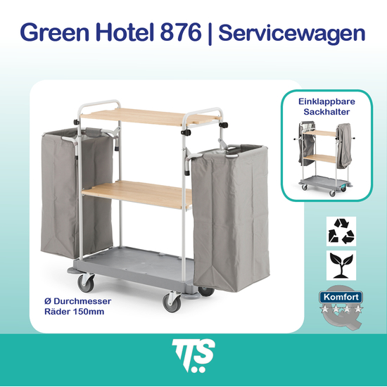 Green Hotelwagen 876 I Servicewagen I 0H003876U I TTS