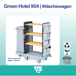 Green Hotel 904 TTS Hotelwagen mit Ø 125 mm...