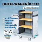 Hotelwagen K3S1E – professioneller Housekeeping Wagen für Hotels und Reinigung