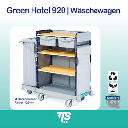 Green Hotel 920 mit 2 Schubladen I ø 125 mm Räder I...