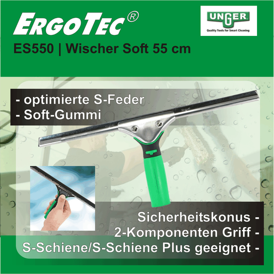 ErgoTec-Wischer 55 cm I SOFT I ES550 I Unger