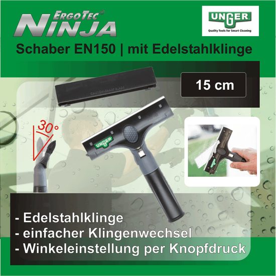 Unger ErgoTec Ninja Schaber 15cm - EN150