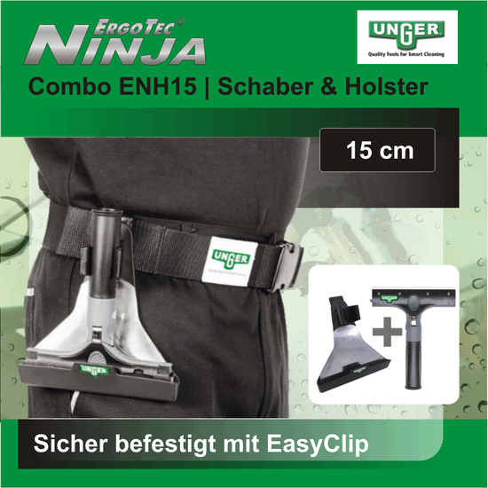 Unger ErgoTec Ninja Combo 15cm (Schaber + Holster) - ENH15