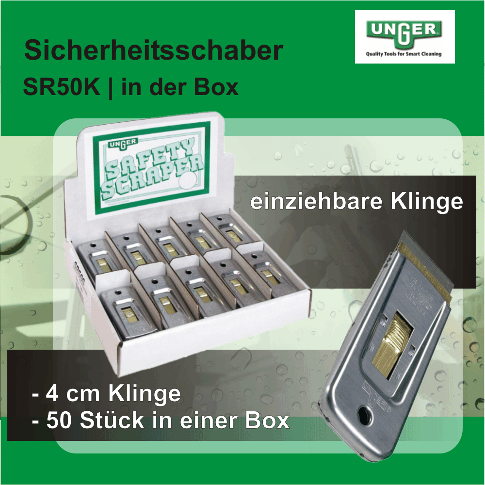 Sicherheitsschaber Unger mit Klinge SR50K Sicherheitsschaber Unger mit Klinge SR50K