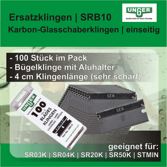 Ersatzklingen 4 cm I 100 Stck I SRB10 I Unger