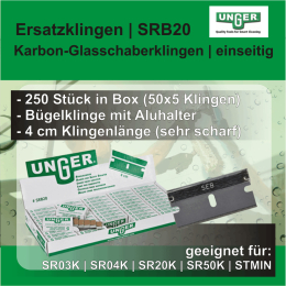 Ersatzklingen 4 cm 250 Stück