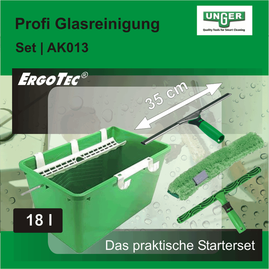 Profi Glasreinigungs Set I AK013 I Unger