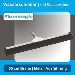 Wasserschieber 55 cm Metall I Wasserrinne I Floormagic