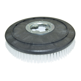 Schrubbbürste - mittel I Poly 0,75 mm glatt weiß380 / 410 mm - 16" I Weber