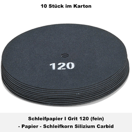 Schleifpapier I Grit 120 (fein) I 410 mm / 16 I Weber