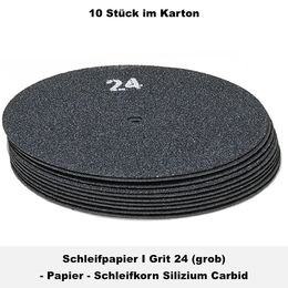 Schleifpapier I Grit 24 (grob) I 410 mm / 16 I Weber