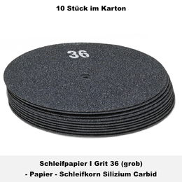 Schleifpapier I Grit 36 I (grob) 410 mm / 16 I Weber