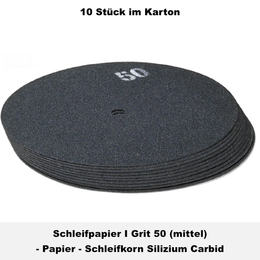 Schleifpapier I Grit 50 (mittel) I 410 mm / 16 I Weber