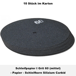 Schleifpapier I Grit 60 (mittel) I 410 mm / 16 I Weber