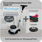 Profi Einscheibenmaschine 17" + 5 Superpads