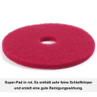 Superpad 180 mm 7" in rot 5 Stück