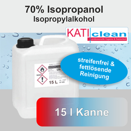 Isopropanol (Isopropylalkohol) I katiclean 70% 15l Kanne