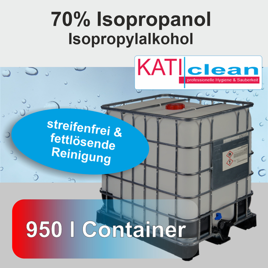 Isopropanol (Isopropylalkohol) I katiclean 70% 950l Container