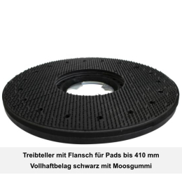 Profi Einscheibenmaschine 16" + 5 schwarze Superpads PEM16P7