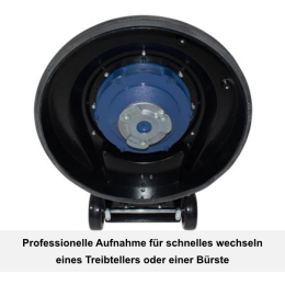 Profi Einscheibenmaschine 16" + 5 schwarze Superpads PEM16P7