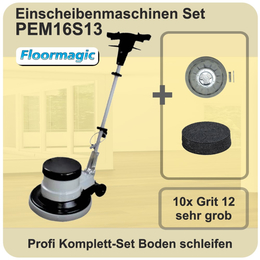 Einscheibenmaschinen Set PEM16S13 I Floormagic