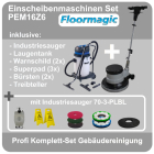 Einscheibenmaschinen Set PEM16Z6 + Indusriesauger 70-3-PLBL