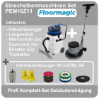 Einscheibenmaschinen Set PEM16Z11 + Industriesauger 90-3-STBL-SF