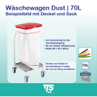 Wäschewagen Dust 70 l mit Deckel