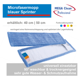 Microfasermopp blauer Sprinter I Mega Clean