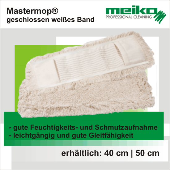 Mastermop® geschlossen weißes Band I Meiko Textil