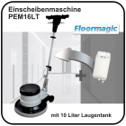 Einscheibenmaschine PEM16LT mit Laugentank