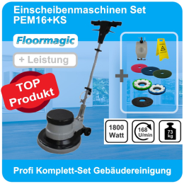 Komplett Set Einscheibenmaschine PEM16+KS