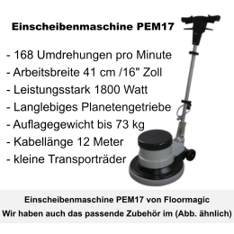Komplett Set Einscheibenmaschine PEM16+KS