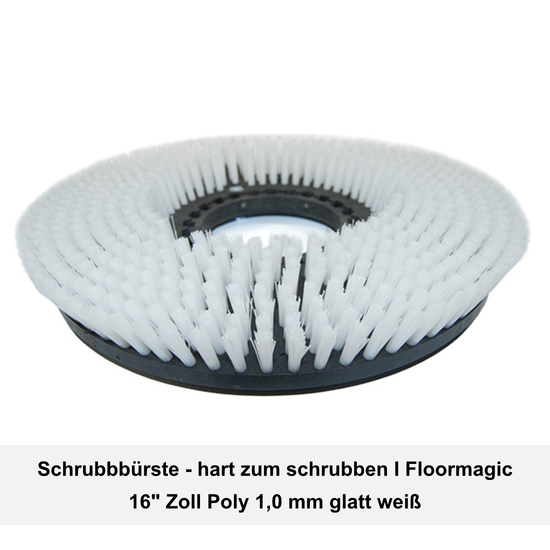 Schrubbbrste - hart I Poly 1,0 mm l 16 I Floormagic