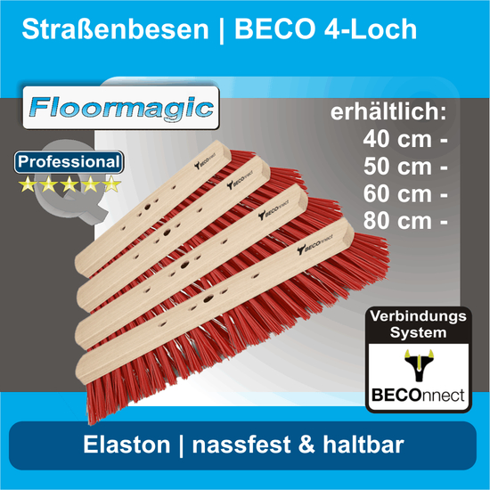 Straenbesen Elaston I BECO 4-Loch I Floormagic