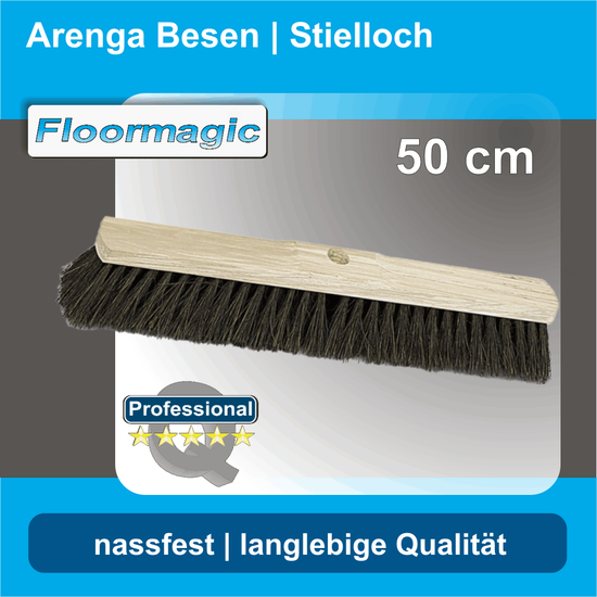 Arenga Besen 50 cm I Stielloch I Floormagic